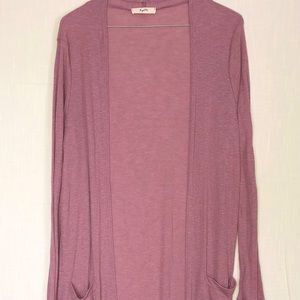 Lilac Long Cardigan